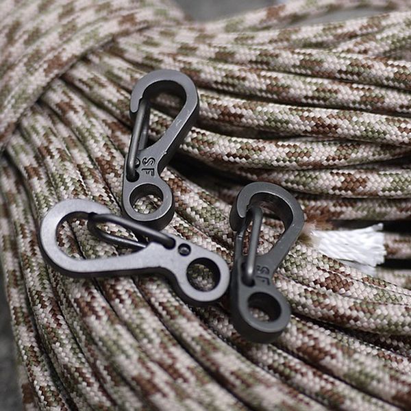 

mini spring backpack clasps climbing carabiners camping bottle hooks edc keychain paracord tactical survival gear accessories