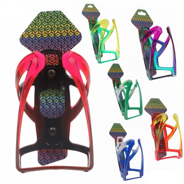 

road mountain bicycle water bottle cage pc plastic steel holder colorful bike cup rack cycling accessories bottles & cages