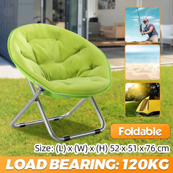 

camp furniture outdoor camping fishing chair folding moon sun lounger stool home living room sofa picnic hiking beach chairs saucer seat