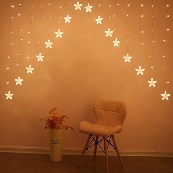 

strings v-shaped curtain light garland led christmas string decoration wedding home decorative fairy lamp holiday lighting navidad