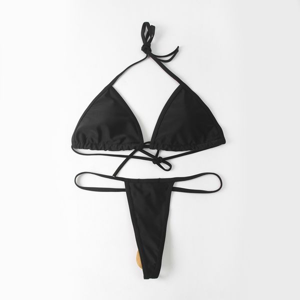 Set di reggiseni da donna mutande imbottite alla moda perizoma a triangolo invertito in metallo nella biancheria intima da donna calda