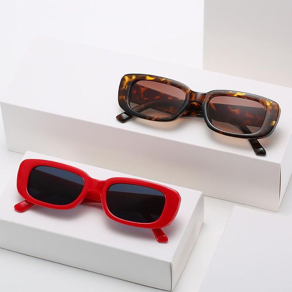 

fashion out of the street sunglasses european and american trend box personality square glasses women, White;black