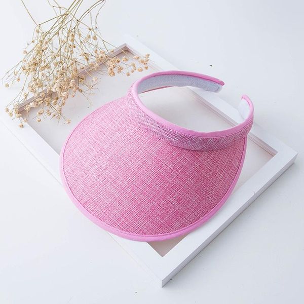 

summer women sun hat empty visor female sunhats straw travel beach big wide brim cap seaside shade girls solid casual 2021 hats, Blue;gray