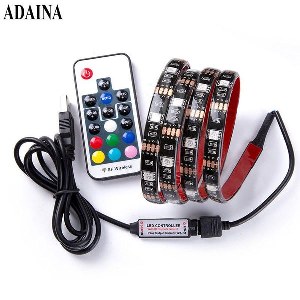 

waterproof dc5v rgb dimmer flexible led strip light ip65 tv diode tape smd 30chips/m outdoor home decor ledstrip strips