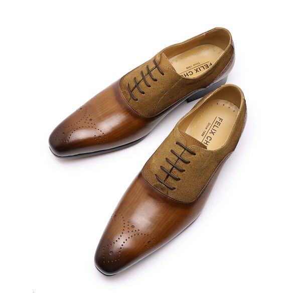 

dress shoes of the elegant men medal oxford leather genuine brown black wedding n1pp