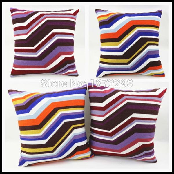 

45x45cm canvas wool embroidery cushion cover throw pillow case ht-ccwec-c-21-22 cushion/decorative