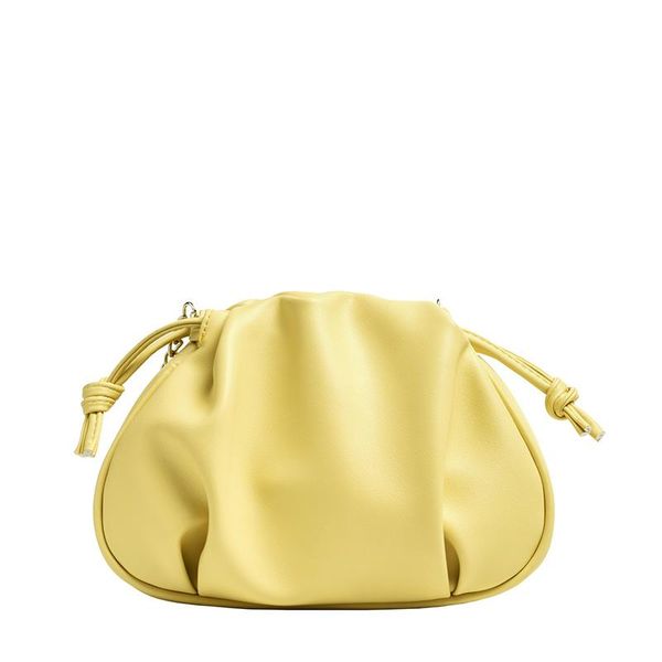 

evening bags small drawstring pu leather crossbody for women 2021 ladies black yellow shoulder handbags and purses luxury