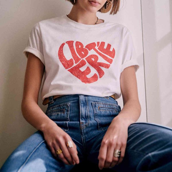 

t shirts vintage libertÃ© love print graphic tees women tshirts o-neck short sleeve summer shirts white cotton t-shirts ladies qtg1