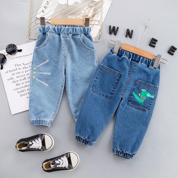 

jeans 0-5 t children's fall 2021 men's fashion single trousers long denim, Blue