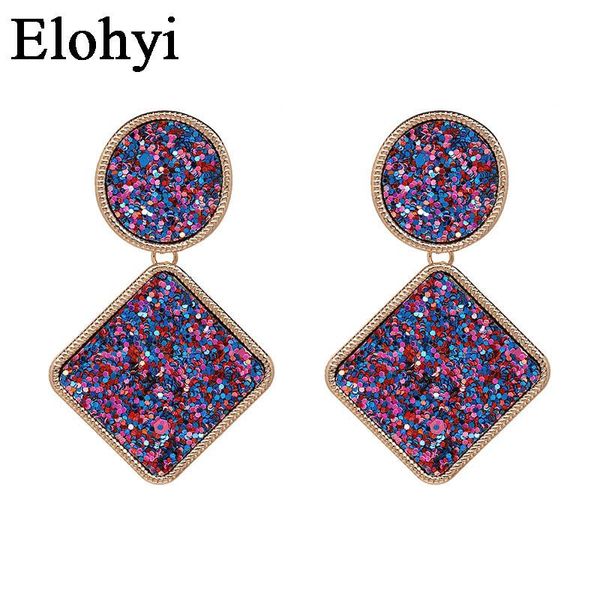 

boheimia retro leopard print leather women statement earrings for party jewelry christmas gift wholesale dangle & chandelier, Silver