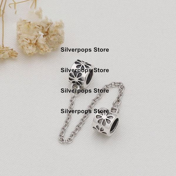 

charms trend fashion 925 sterling silver/safety chain /highest flower/premium quality european spanish styles birthday present/gif, Bronze;silver