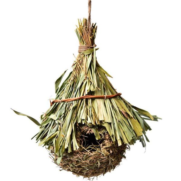 

bird cages cozy resting place for birds - provides shelter from cold weather hideaway predators hand-woven teardrop shaped
