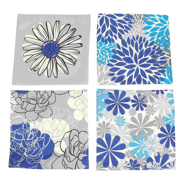 

cushion/decorative pillow 4pcs durable covers geometric flower patterns cases