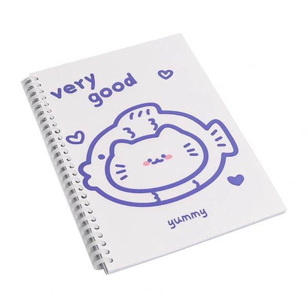 

notepads b5 minimalist notebook cartoon animal pattern frosted cover paper school stationery spiral planner 2021, Purple;pink