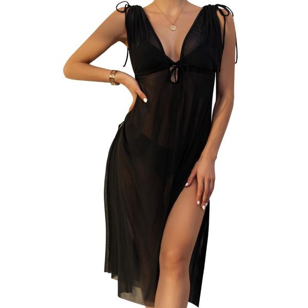 

women's swimwear swimsuit 2021 black crochet swimming suit bikini cover up beach tanks dress bathing, White;black