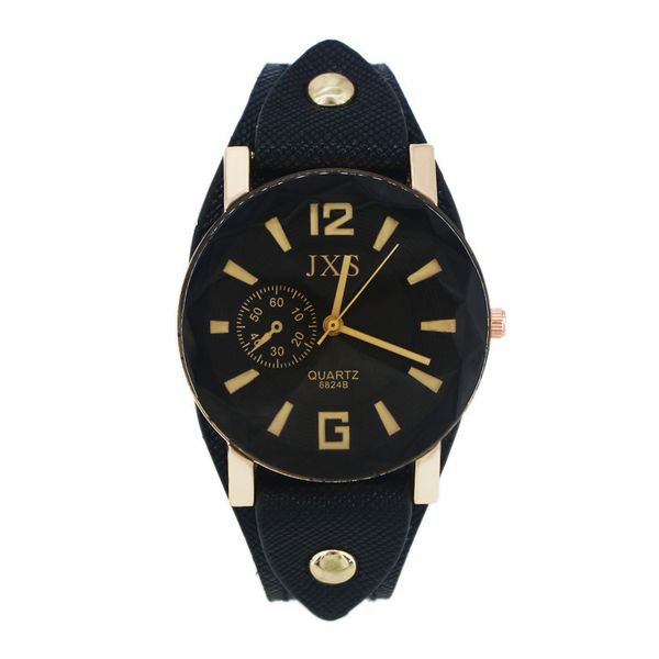 

couple multicolor belt watch business quartz pin buckle watches, Slivery;brown