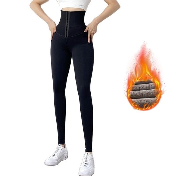 

women high waist winter keep warm legging booty lifting push up leggings for fitness gym slim sportswear black female pants 211014