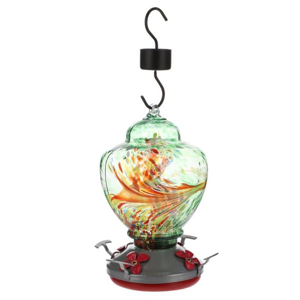 

other bird supplies 1 set glass feeder useful animal feeding tool birds