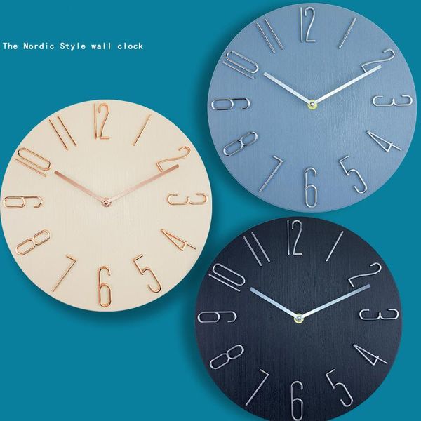 

wall clocks explosive clock creative nordic watch living room home modern mute chinese