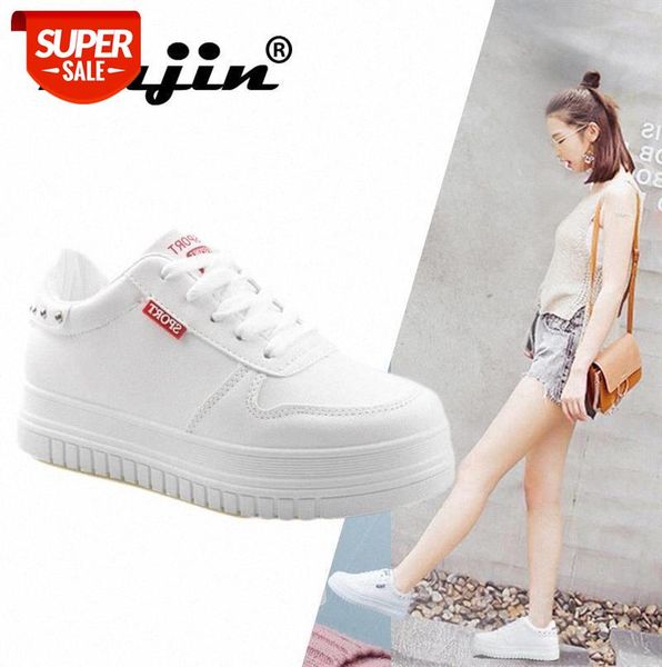 

fujin 2021 women fashion spring shoes brand sneakers round toe ladies flats female black red shoes dapato feminino #dl5t