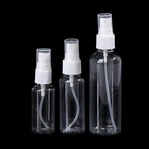 

storage bottles & jars empty small spray bottle 30/50/100ml refillable travel transparent plastic perfume atomizer