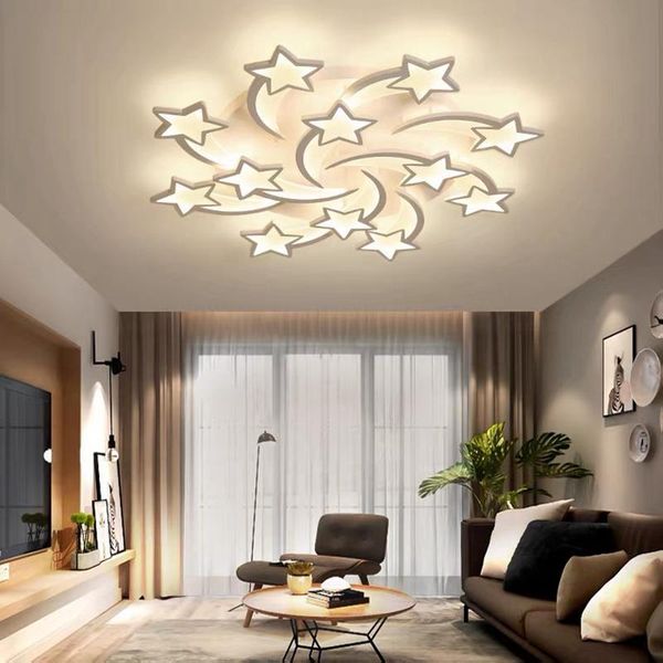 

chandeliers acrylic modern led chandelier for living study room bedroom lampe plafond avize indoor ceiling lighting ac90-260v