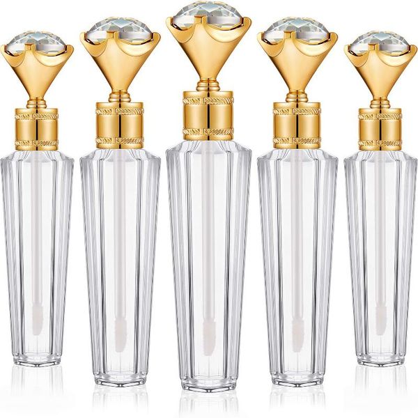 

storage bottles & jars 20pcs 3ml mini empty lip gloss tube diamond wand plastic bottle container refillable makeup diy