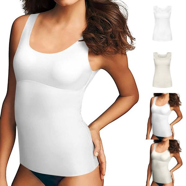 

women's t-shirt 2021 summer tank casual off shoulder basic ladies bodycon camisetas de mujer o neck women sleeveless solid color, White
