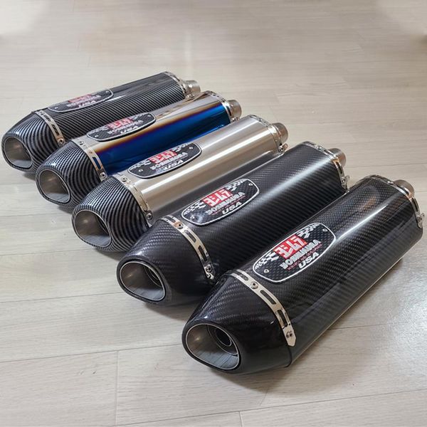 

motorcycle exhaust system universal yoshimura r77 modified pipe carbon fiber muffler slip on db killer for pcx nmax tmax xmax