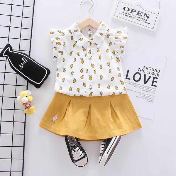 

baby girls clothes suit brand summer toddler girl dot bow vest t-shirt +shorts pants 2pcs set 0-3 years clothing sets, White