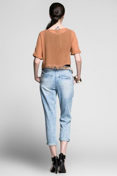 

women's jeans 5 colors women tight autumn stretch abdomen thin feet pants fashion a117-mar6, Blue
