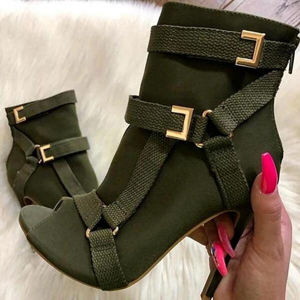 

peep toe flock zipper thin high heels fashion summer women's platform shoes for women heel shoe woman pumps womens pump 2021 dress, Black
