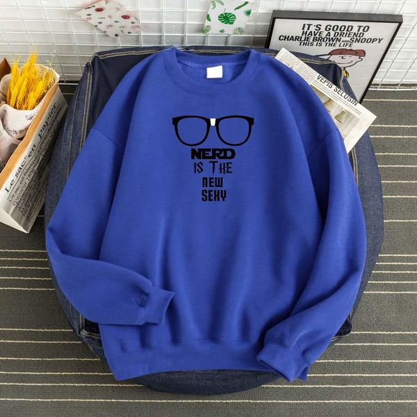 

men's hoodies & sweatshirts nerd is the cool prints hoody comfortable casual sportwear warm brand men hoodie oversized soft, Black