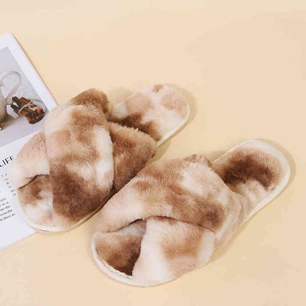 

slippers hairy casual female slipper, home slipper with soft teddy for autumn and winter kf1v, Black