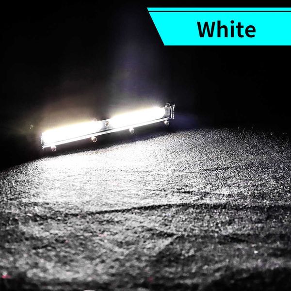 Novo LED 12V Bar LED Feadlight Cob Luz de trabalho com carro 4x4 Barra LED Off Road para veículos offroad Trucks Ônibus ATVS Fire Motores