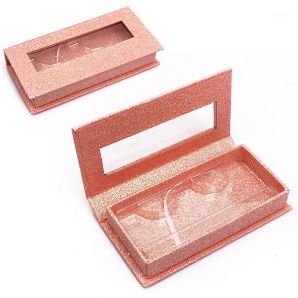 

blue glitter lash box material 2 pair with style christmas1