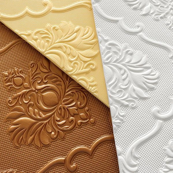 

wallpapers 30pcs 70*35cm 3d diy wall stickers living waterproof foam room bedroom adhesive wallpaper soft art decals home decoration