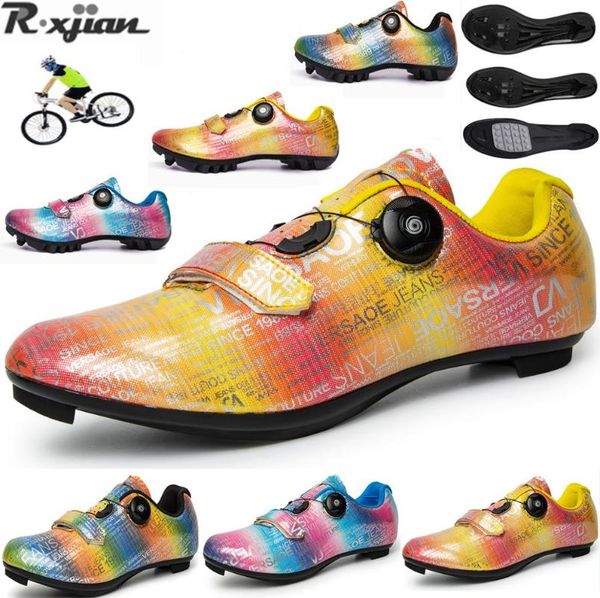

cycling footwear self-locking road bike shoes men mtb outdoor sports non-slip professional racing women size 36-48#, Black