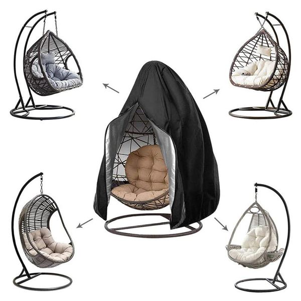 

other household sundries hanging egg chair cover durable waterproof swing with zipper fits outdoor single dust protector