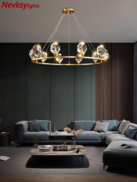 

luxury crestal chandeliers living room crystal chandelier bedroom brass lighting kitchen fixtures led copper lustres