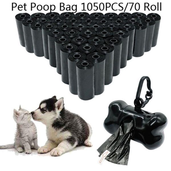 

dog car seat covers ainolway 1050 pcs/70 roll pet poop waste picking bag dogs clean up refill rolls garbage bags includes bone shape dispens