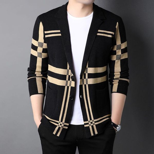 

men's sweaters 2021 sweater outer wear casual jacket cardigan spring and autumn trend loose men, White;black