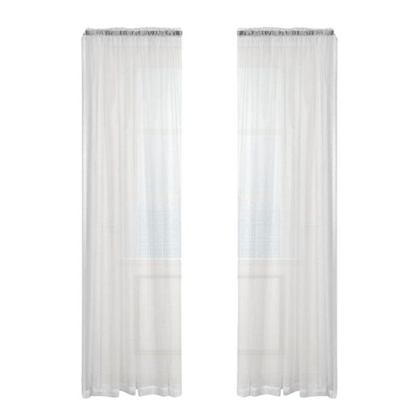 

curtain & drapes 2 pcs gauze window voile curtains sheer