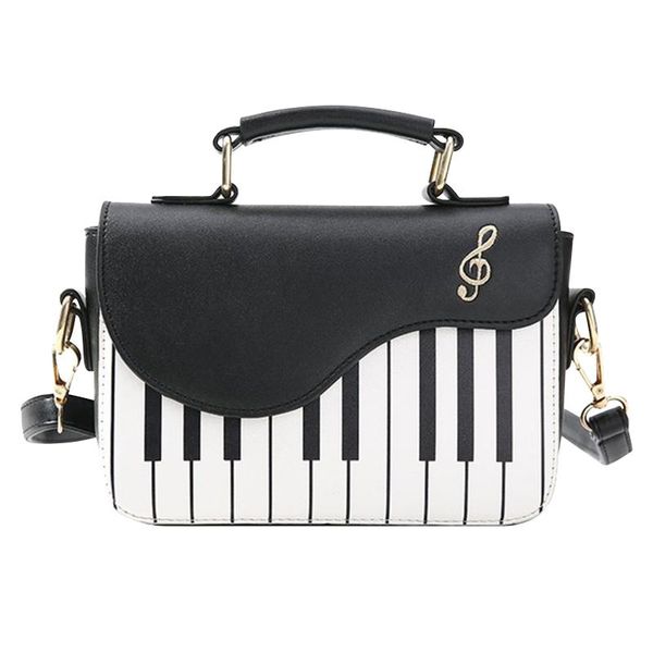 

duffel bags arrival cute piano pattern shoulder crossbody bag pu leather for women mobile phone