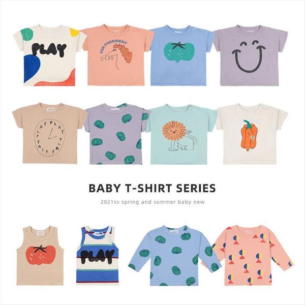 

spring bc boys and girls t shirt cartoon full print baby sweat wicking short sleeve, Blue