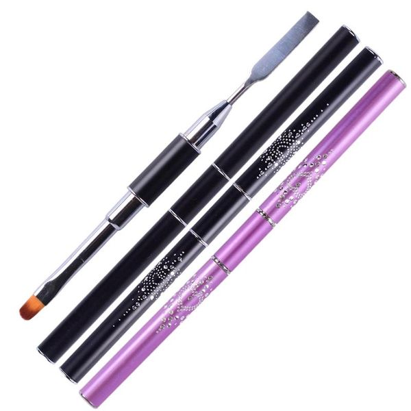 

nail tool coloring rod brush multi-functional metal set manicure art kits