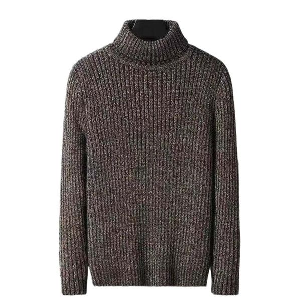 Herren Jacken Pullover Nachahmung Nerz Samt Gepolstert Dicke Warme Wolle Pullover Rollkragen Trend Bottoming Kleidung Retro