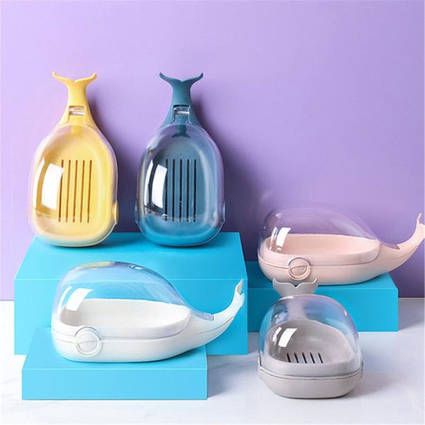 

bathroom dish plate case home shower travel hiking holder container soap box plastic dispenser rack#p30 storage boxes & bins