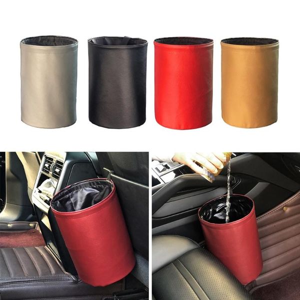

other interior accessories g99f waterproof dustbin trash can foldable organizer car storage basket garbage container for waste holder