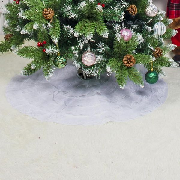 

christmas decorations ornaments round tree skirt base floor mat cover xmas decor 80cm uk